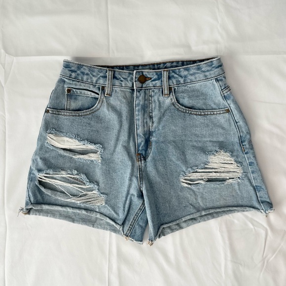 Billabong Denim Distressed Shorts - Picture 3 of 8